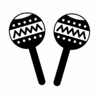 Maracas-Symbol schwarz.eps vektor