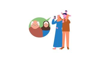 Zahlen zakat oder online zakat Anwendung zum Ramadan Konzept vektor