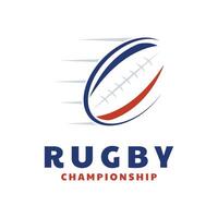 Rugby Ball Logo Vektor Symbol