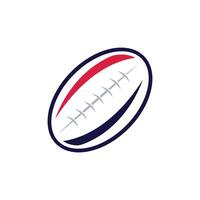 Rugby Ball Logo Vektor Symbol