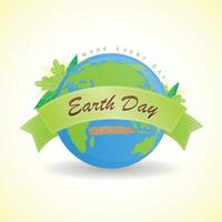 Welt Erde Tag Umwelt glücklich Hintergrund Design vektor