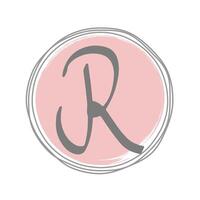 feminin r Logo Vorlage Design vektor