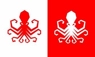 illustration vektor grafik av geometrisk bläckfisk symboler logotyp mall lämplig för märken