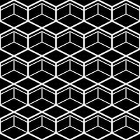 Seamless Pattern med White Line Hexagons vektor