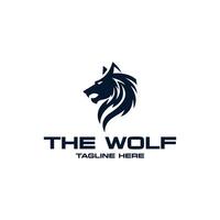 ein glatt und mächtig Wolf Logo Design, Darstellen Stärke und Eleganz vektor