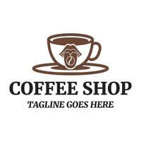 Vektor Logo Illustration von ein Kaffee