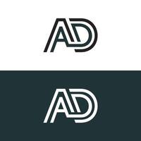 modern Logo Brief Anzeige einfach Design Vektor, Logo können Sein benutzt zum Unternehmen, und usw im Blau Farbe und Hintergrund vektor