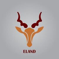 eland huvud logotyp design vektor