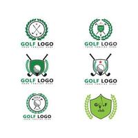 Golf Logo Vorlage Vektor-Illustration Icon Design vektor