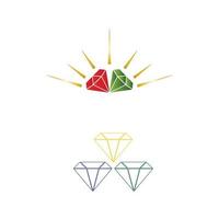 Diamant Logo Vorlage Vektor Icon Illustration Design