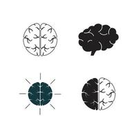 hälsa hjärnan vektor illustration ikon malldesign