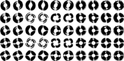 Hand gezeichnet Kreis gestalten Fett gedruckt 50 -6 vektor