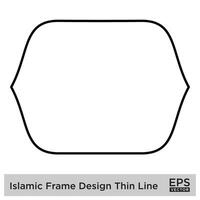 islamic ram design tunn linje vektor