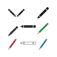 penna logotyp vektor ikon mall illustration