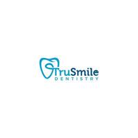 trustsmile dental klinik logotyp vektor
