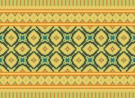 zmijanjski vez broderi stil vektor lång horisontell sömlös mönster - textil- eller tyg skriva ut ispirerad förbi korsstygn folk konst mönster från bosnien och herzegovina