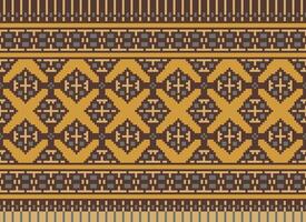 Abonnieren vez Stickerei Stil Vektor lange horizontal nahtlos Muster - - Textil- oder Stoff drucken inspiriert durch Kreuzstich Volk Kunst Designs von Bosnien und Herzegowina