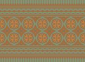 Abonnieren vez Stickerei Stil Vektor lange horizontal nahtlos Muster - - Textil- oder Stoff drucken inspiriert durch Kreuzstich Volk Kunst Designs von Bosnien und Herzegowina