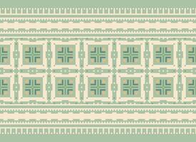 Abonnieren vez Stickerei Stil Vektor lange horizontal nahtlos Muster - - Textil- oder Stoff drucken inspiriert durch Kreuzstich Volk Kunst Designs von Bosnien und Herzegowina