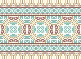 korsa sy. pixel. geometrisk etnisk orientalisk sömlös mönster traditionell bakgrund. aztekisk stil abstrakt vektor illustration. design för textil, ridå, matta, tapet, Kläder, omslag