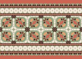 korsa sy. pixel. geometrisk etnisk orientalisk sömlös mönster traditionell bakgrund. aztekisk stil abstrakt vektor illustration. design för textil, ridå, matta, tapet, Kläder, omslag