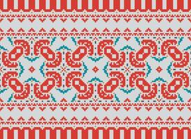 Kreuz Stich. Pixel. geometrisch ethnisch orientalisch nahtlos Muster traditionell Hintergrund. Azteken-Stil abstrakt Vektor Illustration. Design zum Textil, Vorhang, Teppich, Hintergrund, Kleidung, Verpackung