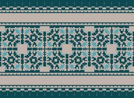 blommig korsa sy broderi.geometrisk etnisk orientalisk sömlös mönster traditionell background.aztec stil abstrakt vektor illustration.design för textur, tyg, kläder, inslagning, dekoration, tryck.