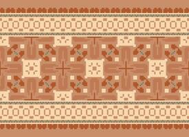 Blumen- Kreuz Stich stickerei.geometrisch ethnisch orientalisch nahtlos Muster traditionell Hintergrund.aztec Stil abstrakt Vektor illustration.design zum Textur, Stoff, Kleidung, Verpackung, Dekoration, Druck.