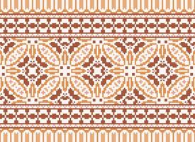 blommig korsa sy broderi.geometrisk etnisk orientalisk sömlös mönster traditionell background.aztec stil abstrakt vektor illustration.design för textur, tyg, kläder, inslagning, dekoration, tryck.