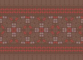 blommig korsa sy broderi.geometrisk etnisk orientalisk sömlös mönster traditionell background.aztec stil abstrakt vektor illustration.design för textur, tyg, kläder, inslagning, dekoration, tryck.