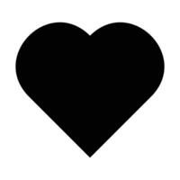 Herz, Symbol von Liebe und Valentinstag Tag. eben rot Symbol isoliert auf Weiß Hintergrund. Vektor Illustration. eps 10