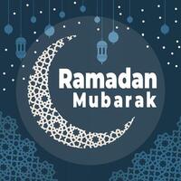 Ramadan Banner Illustration Sozial Medien Post Design vektor