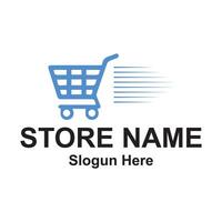 shopping logotyp design vektor