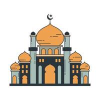 moské illustration Ramadhan vektor
