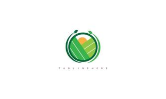 agricultare logotyp design. vektor