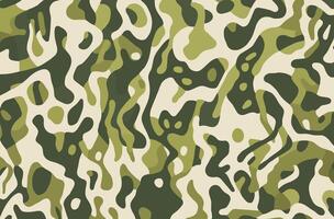 armén kamouflage skriva ut tyg, i de stil av biomorphic abstraktion, hård kant Färg fält, naturalis djur- målningar, mörk vit och ljus grön, låg upplösning, stor skala abstraktion vektor