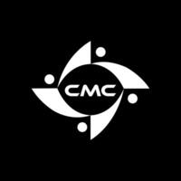 cmc logotyp. c m c design. vit cmc brev. cmc, c m c brev logotyp design. första brev cmc länkad cirkel versal monogram logotyp. c m c brev logotyp vektor design. cmc brev logotyp design. proffs vektor