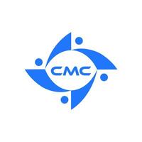 cmc logotyp. c m c design. vit cmc brev. cmc, c m c brev logotyp design. första brev cmc länkad cirkel versal monogram logotyp. c m c brev logotyp vektor design. cmc brev logotyp design. proffs vektor