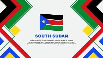 söder sudan flagga abstrakt bakgrund design mall. söder sudan oberoende dag baner tapet vektor illustration. söder sudan baner
