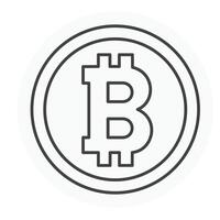 Bitcoin Vektor Illustration Symbol Design