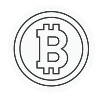 bitcoin vektor illustration ikon design