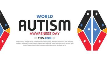 lysande ljus på autism, medvetenhet och godkännande värld autism dag vektor
