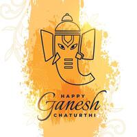 modern stil hindu festival ganesh chaturthi bakgrund vektor