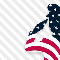 Denkmal Tag Tribut. Helden Grab mit USA Flagge, Blumen, und Helm.Banner und Poster Vektor Illustration