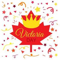glad Victoria Day klistermärke vektor