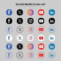 social media samling mest användbar uppsättningar vektor