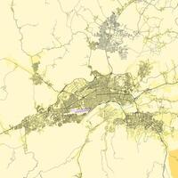 stad Karta av barquisimeto, lara, venezuela vektor
