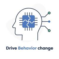 Verhalten Veränderung Symbol. Katalysator zum positiv Transformation. Fahrt Verhalten Schicht. Verhalten Änderung. Verhalten Transformation. Veränderung Katalysator. Vektor editierbar Schlaganfall Symbol und Farben.