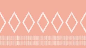 traditionell ethnisch Ikat Motiv Stoff Muster Hintergrund geometrisch .ikat Stickerei ethnisch Muster Rosa Pastell- Rose Rosa Hintergrund Hintergrund. abstrakt, Vektor, Illustration. Textur, Rahmen, Dekoration. vektor