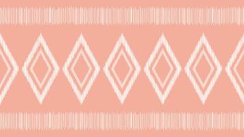 traditionell ethnisch Ikat Motiv Stoff Muster Hintergrund geometrisch .ikat Stickerei ethnisch Muster Rosa Pastell- Rose Rosa Hintergrund Hintergrund. abstrakt, Vektor, Illustration. Textur, Rahmen, Dekoration. vektor